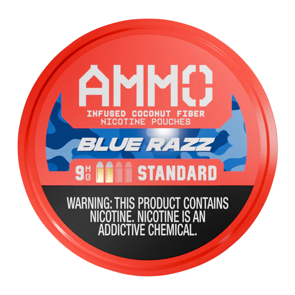 Blue Razz AMMO Nicotine Pouches